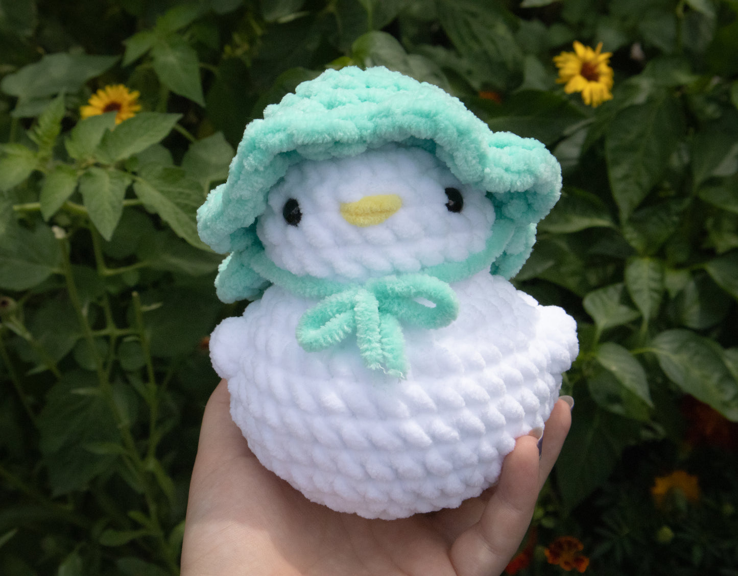 Duck Plushie with Removable Hat