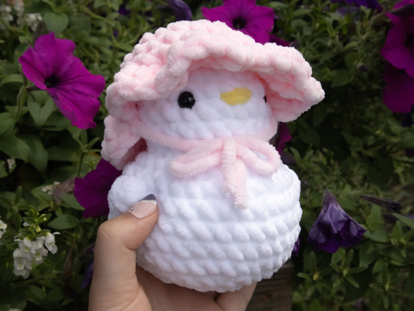 Duck Plushie with Removable Hat