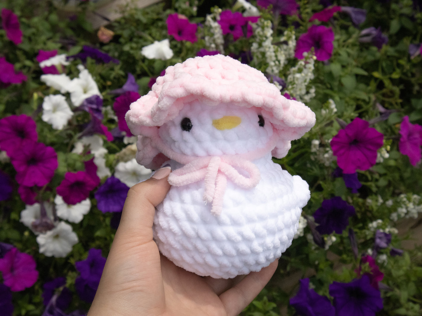 Duck Plushie with Removable Hat