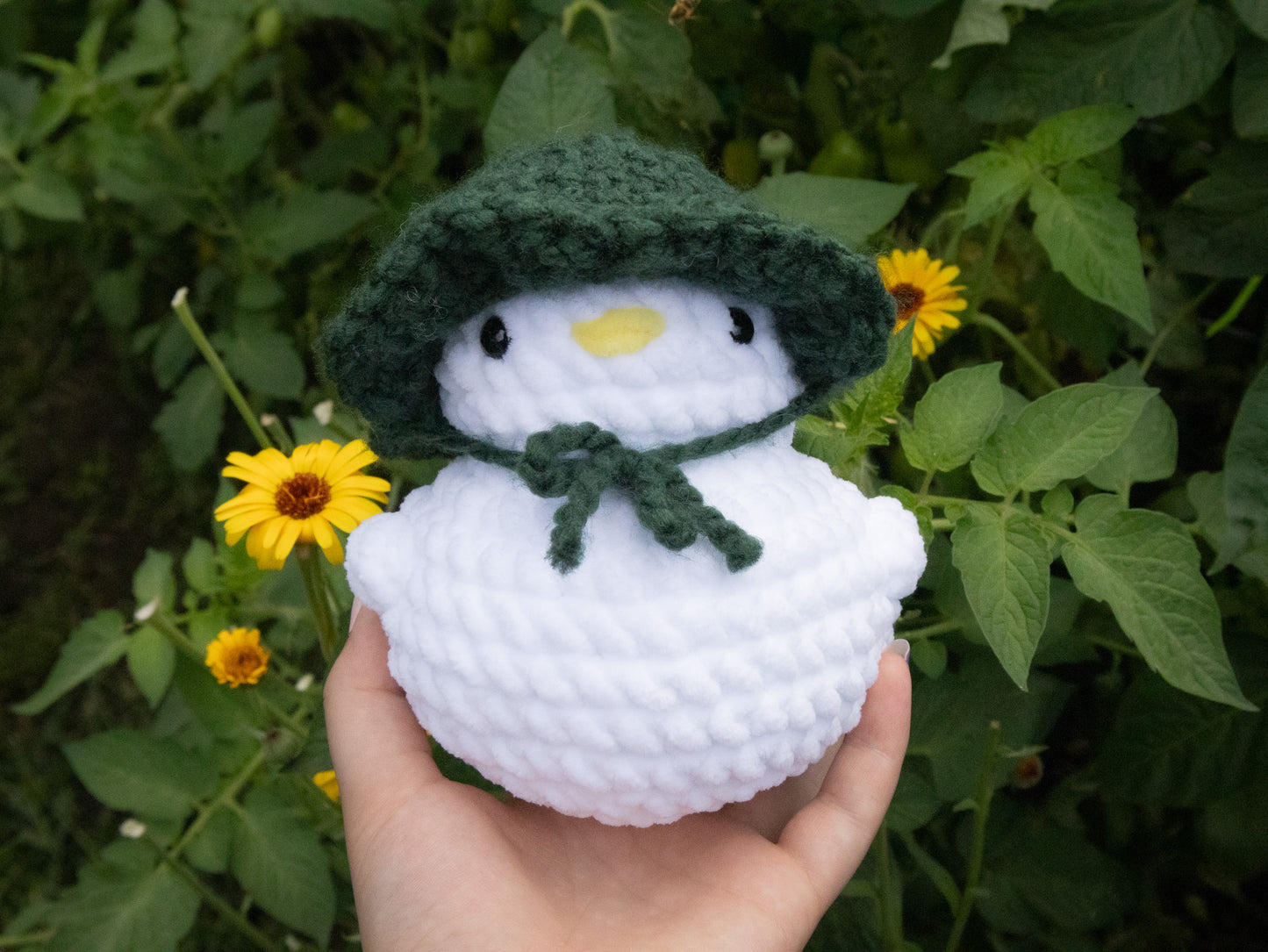 Duck Plushie with Removable Hat