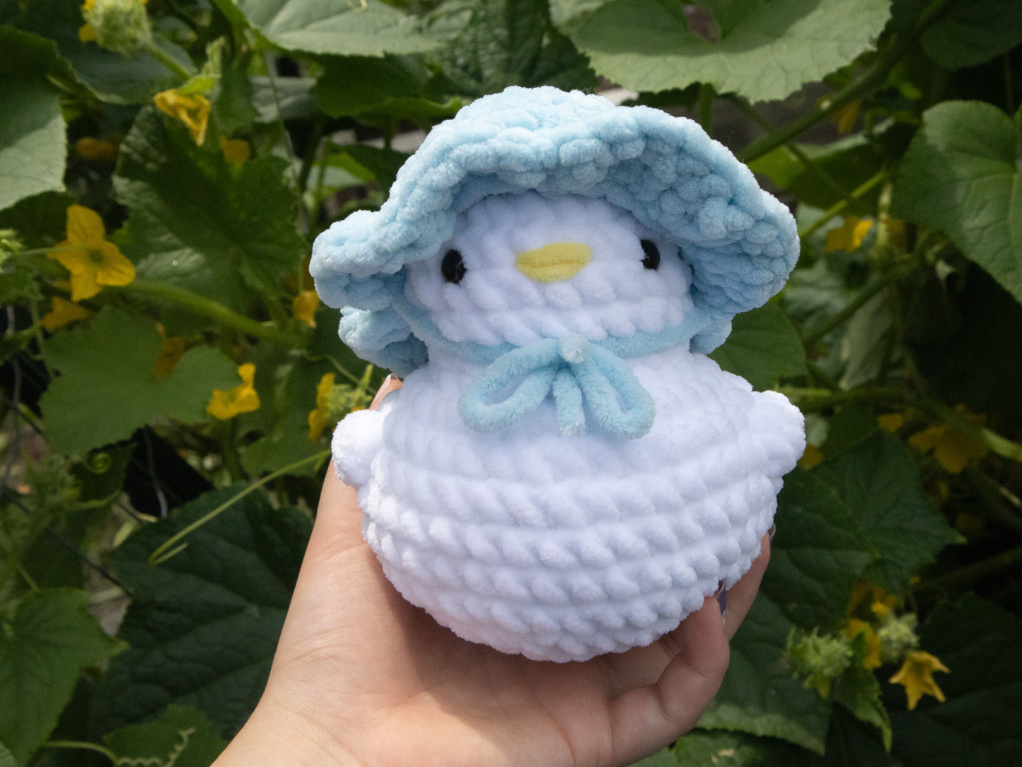 Duck Plushie with Removable Hat