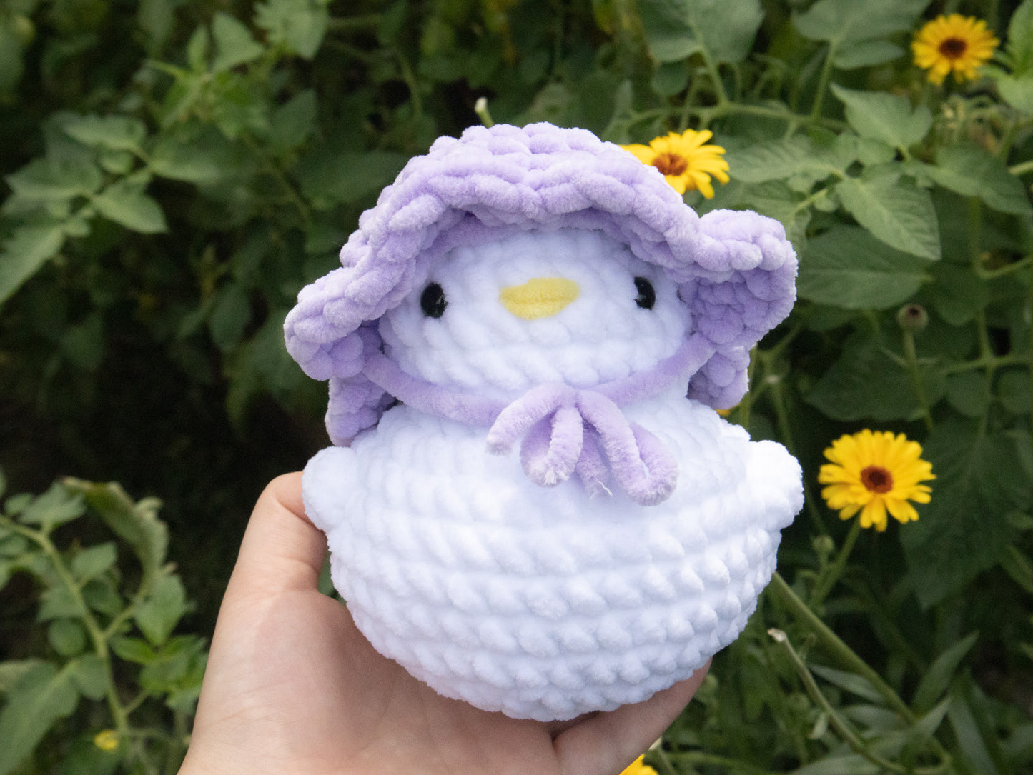 Duck Plushie with Removable Hat